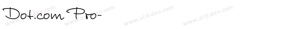 Dot.com Pro字体转换